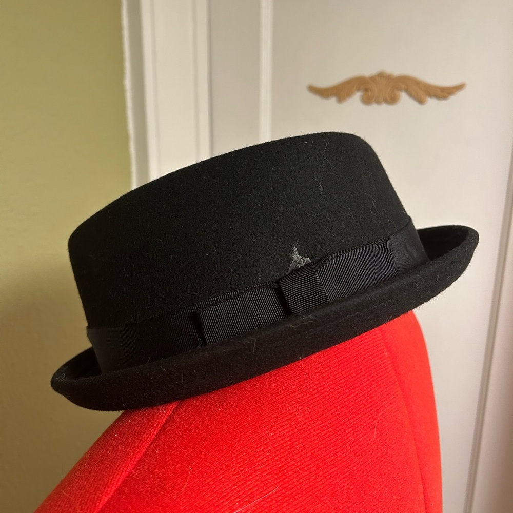 Stetson 100% Wool Classic Black Fedora Hat - Picture 2 of 4